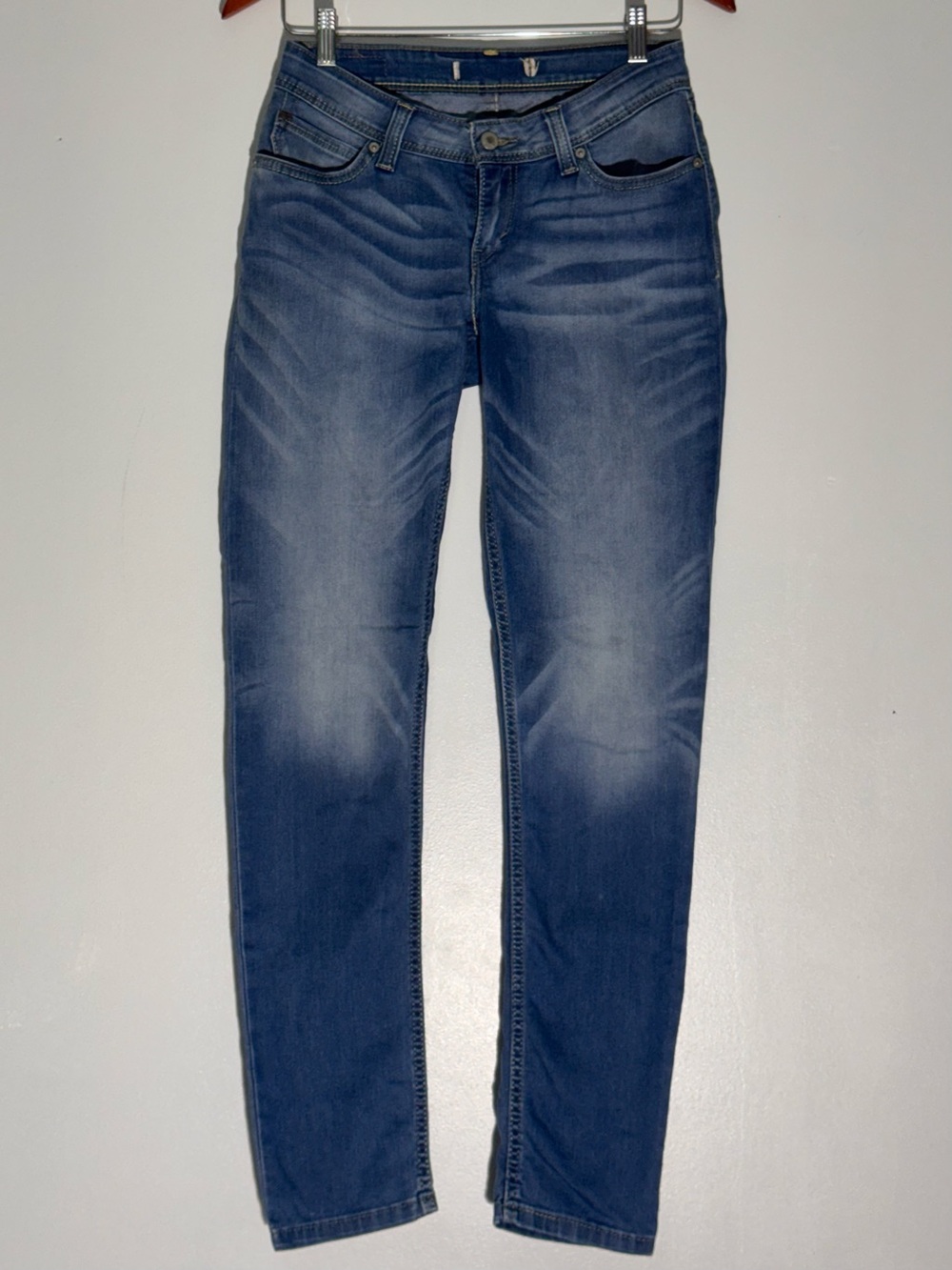 Levi's Demi Curve Low Rise Skinny Jeans Blue 29x32
